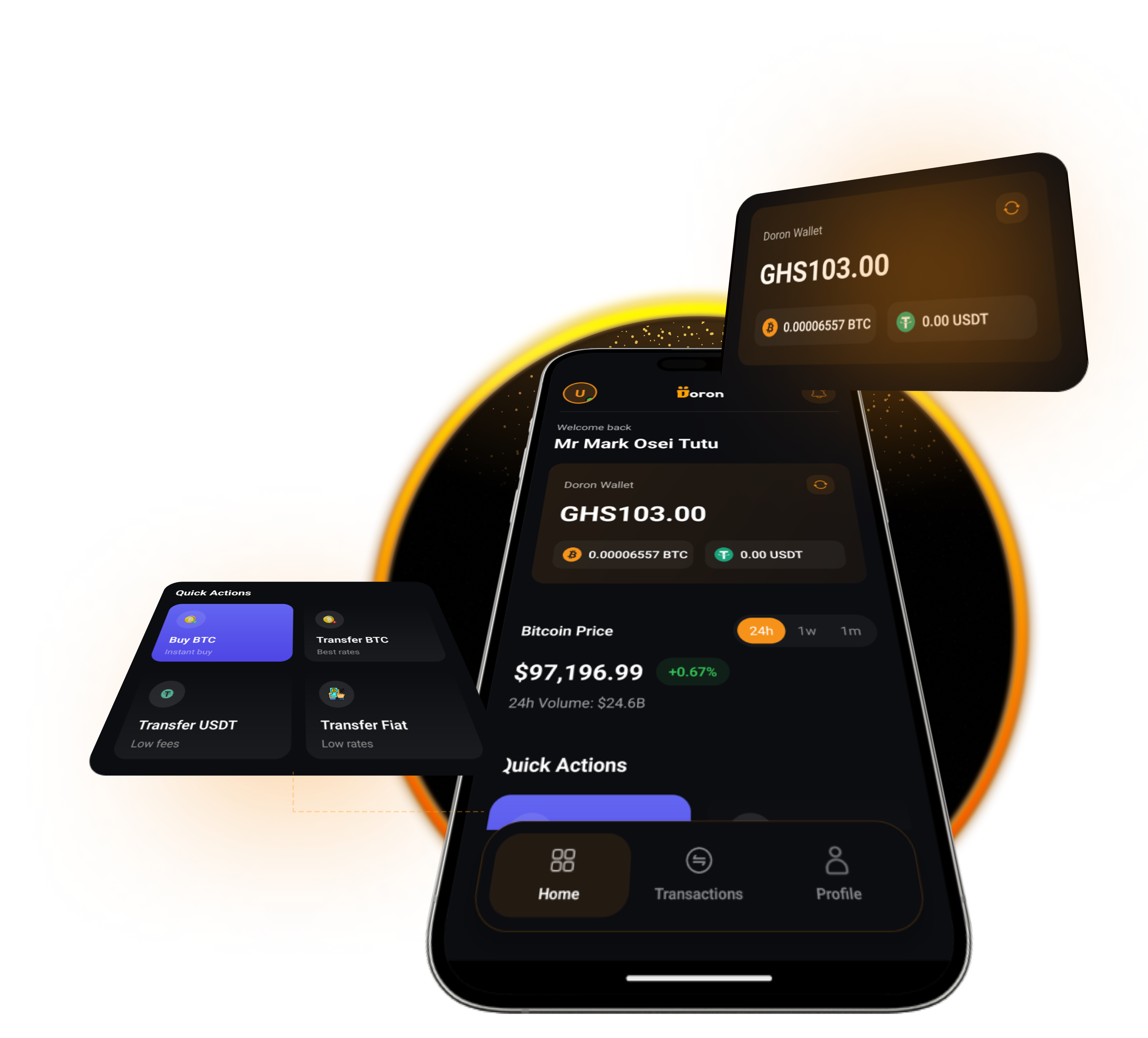 DoronPay Mobile App Interface